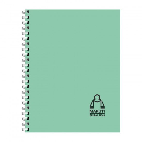SPIRAL PAD RULED SIZE NO.8 (185MM X 245MM) NOTEBOOK WITH WIRO BINDING (SIDE OPENING ), 40 PAGES (20 LEAVES)