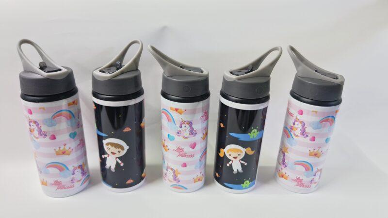Sipper Bottle 650 ml made up of Aluminium and Steel With Plastic Lid